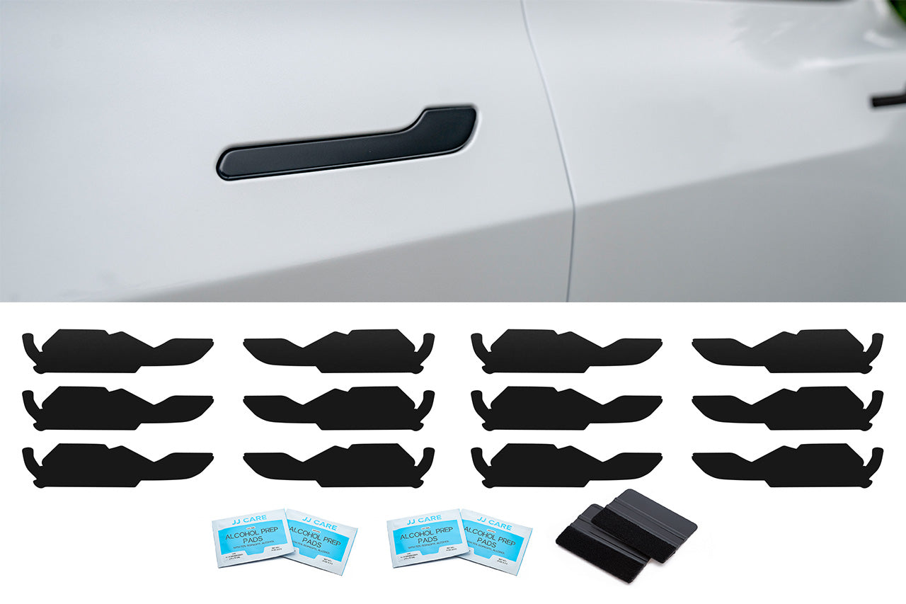 Model 3 DIY Chrome Delete Black Vinyl Trim Kit for Window Trim, Door Handles, Mirrors, Cameras, & Badges