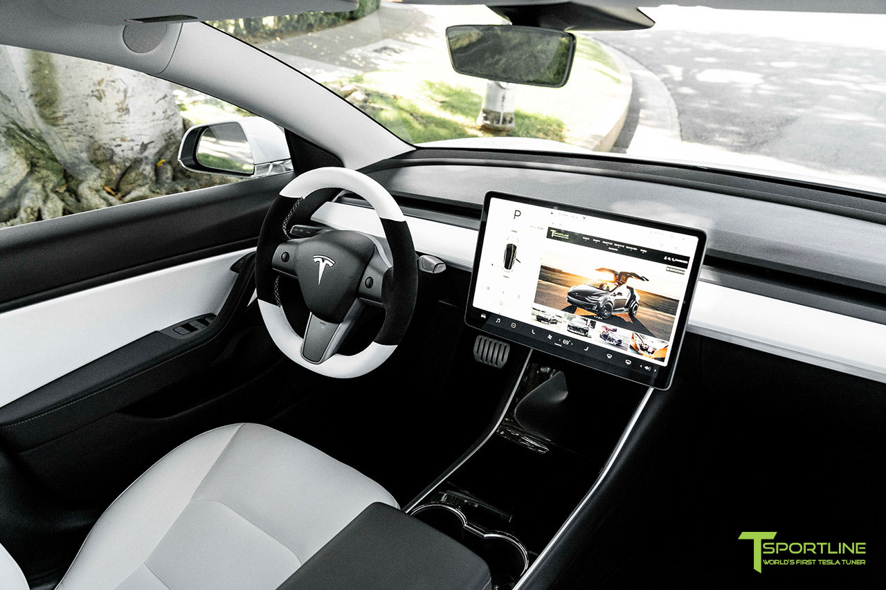 Tesla Model 3 / Y Custom Steering Wheels - Carbon Fiber, Wood, Leather