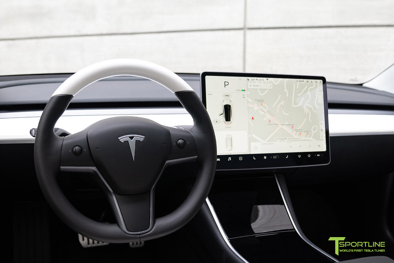 Tesla Model 3 / Y Custom Steering Wheels - Carbon Fiber, Wood, Leather