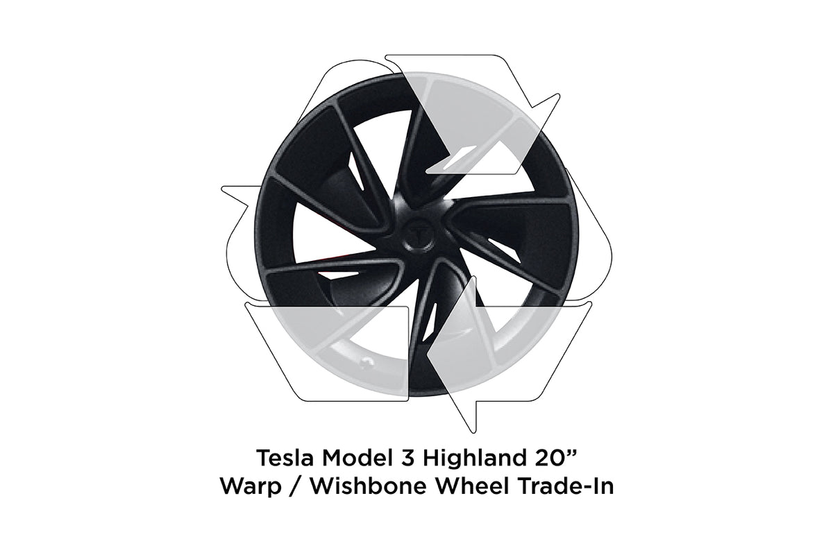 $800 REBATE! Trade-In Your Factory Tesla Model 3 20&quot; Wishbone Wheels (click for details)