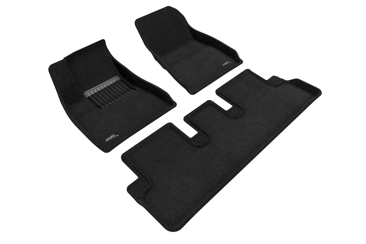 Tesla Model 3 Highland MAXpider 3D Elegant All-Weather Custom Fit Floor Liner Mats (set of 3)