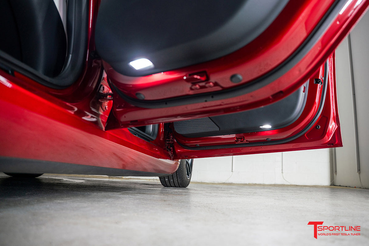 Tesla Model 3 / Y / S / X / Cybertruck Mega-Bright LED Door / Puddle Lights (Set of 4)