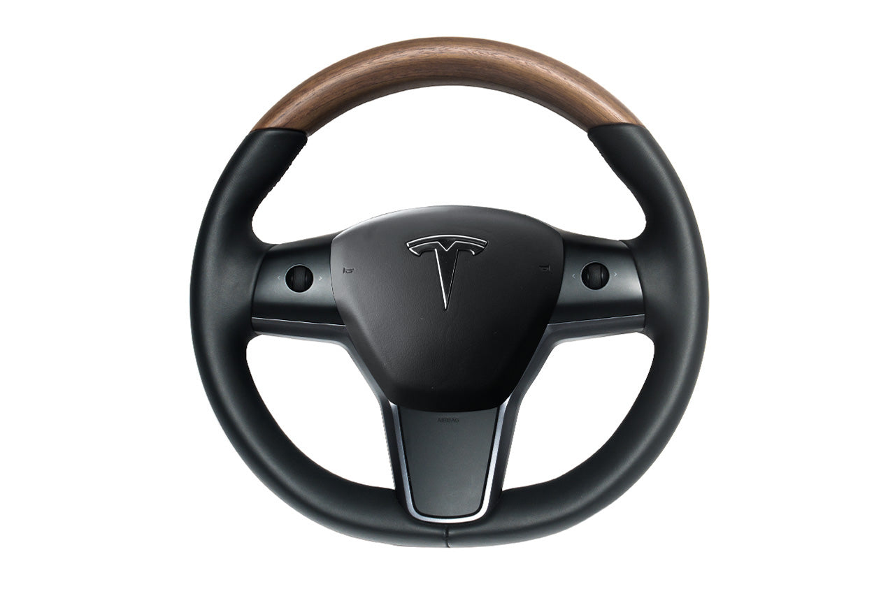 Tesla Model 3 / Y Custom Steering Wheels - Carbon Fiber, Wood, Leather