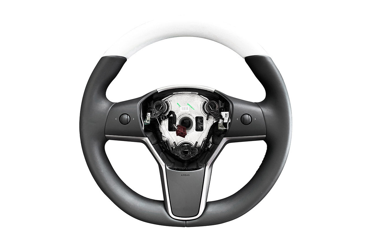 Tesla Model 3 / Y Custom Steering Wheels - Carbon Fiber, Wood, Leather