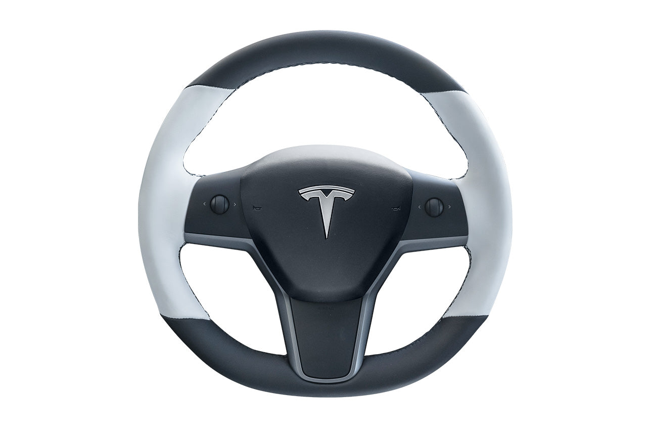 Tesla Model 3 / Y Custom Steering Wheels - Carbon Fiber, Wood, Leather