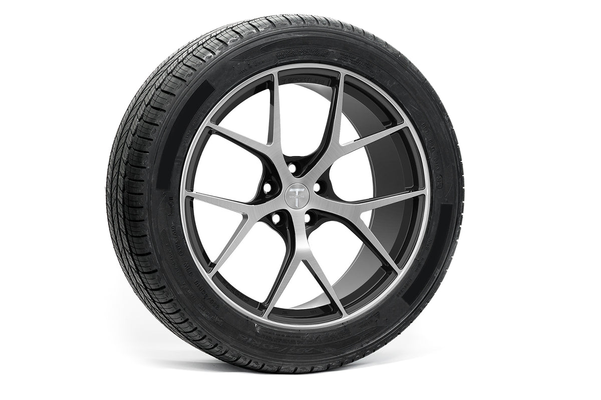 TXL115 18&quot; Tesla Model Y Fully Forged Lightweight Tesla Wheel and Tire Package (Set of 4)