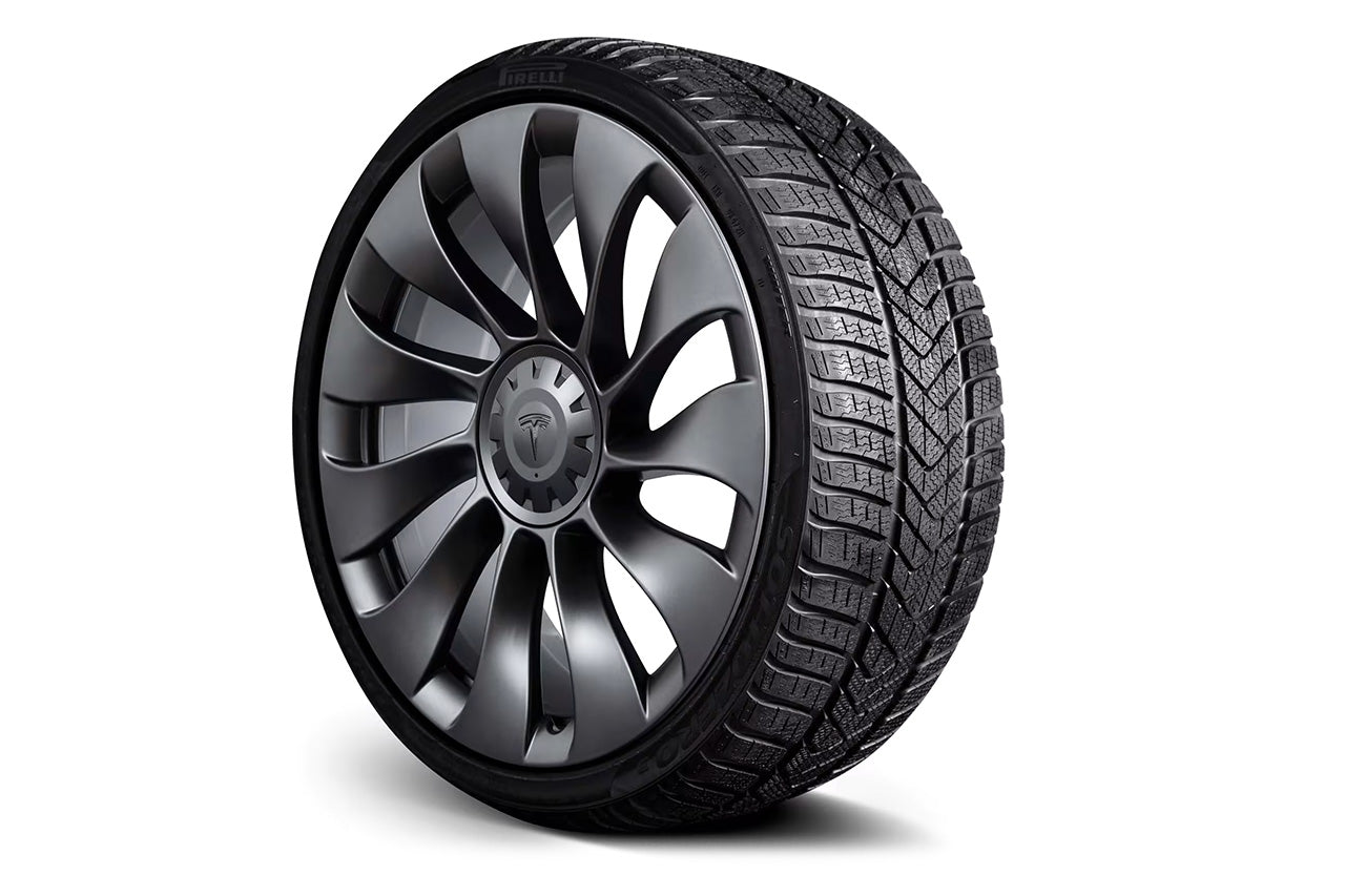 Tesla Model 3 20" Uberturbine Factory Wheel and Pirelli Winter Tire Package (Set of 4)
