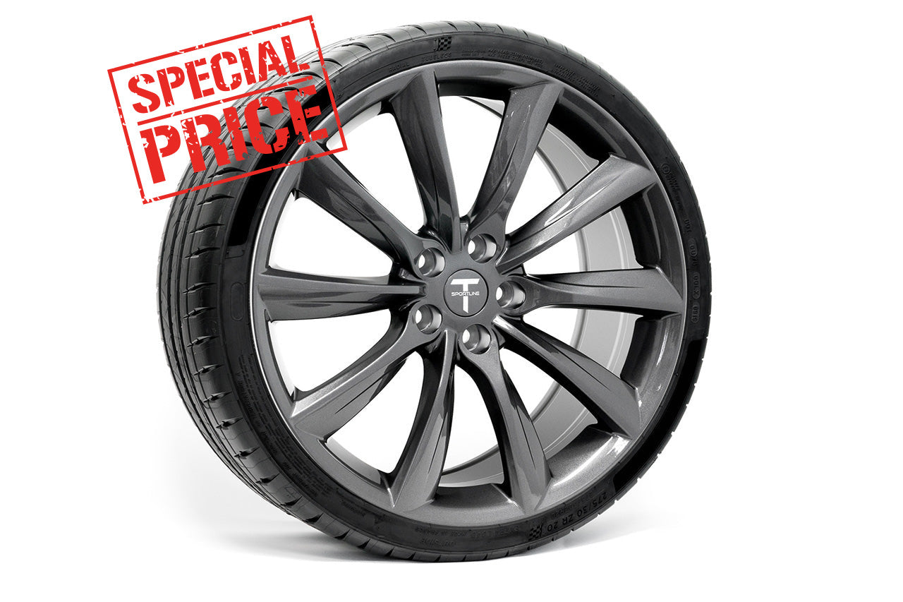 Tesla Spinner Rims Open Box Wheels - T Sportline - Tesla Model S, 3, X & Y Accessories