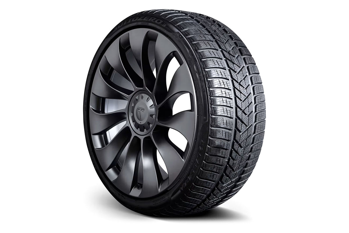 Tesla Model Y 21&quot; Überturbine Factory Wheel and Pirelli Winter Tire Package