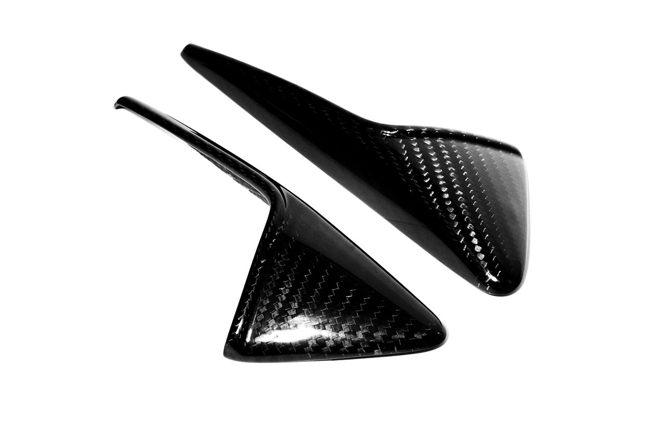 Tesla Model X Long Range & Plaid Precision Carbon Fiber Fender Camera Covers (Set of 2)