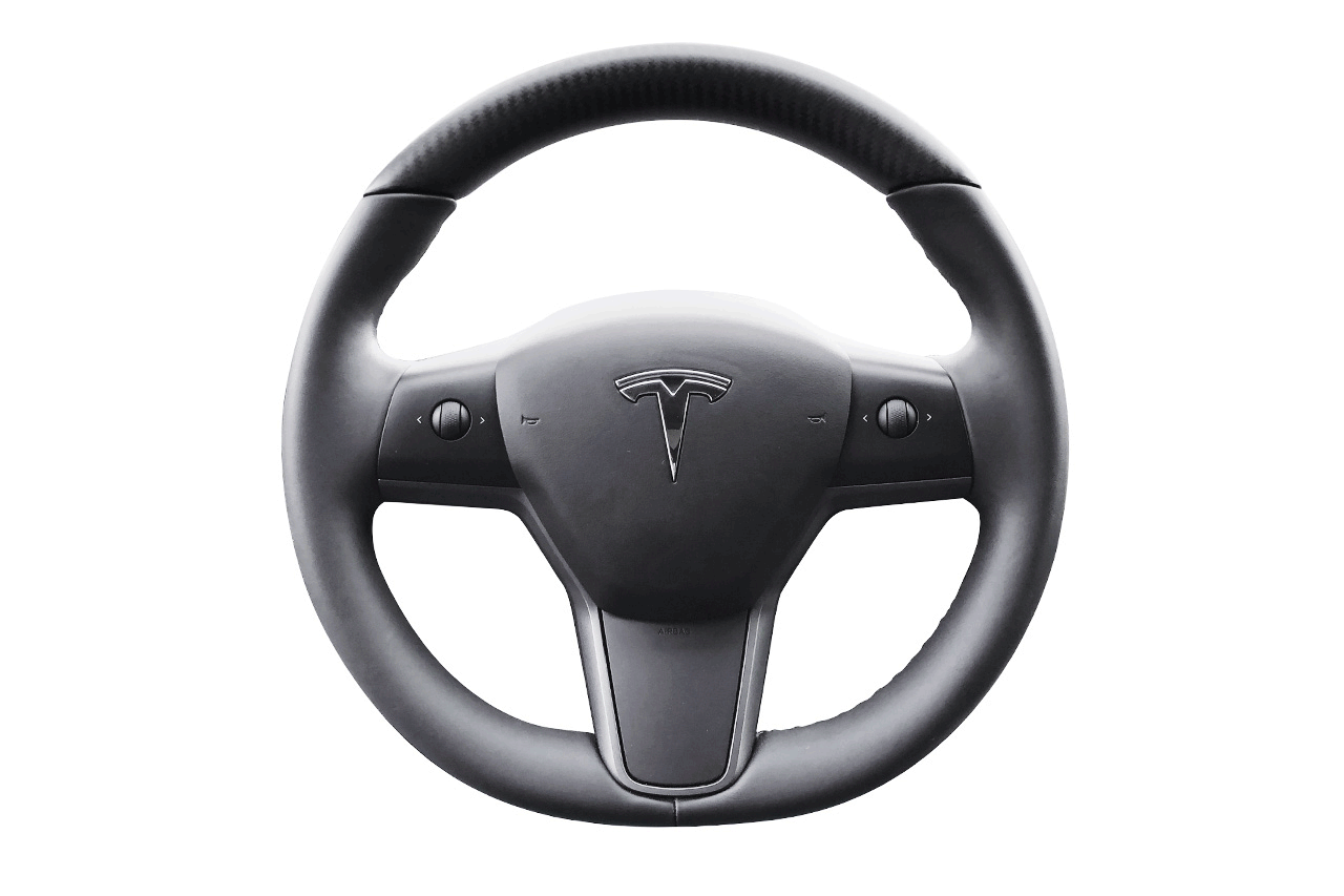 Tesla Model 3 Y Custom Steering Wheels Carbon Fiber Wood Leather tesla-model-3-y-custom-steering-wheels-carbon-fiber-wood-leather