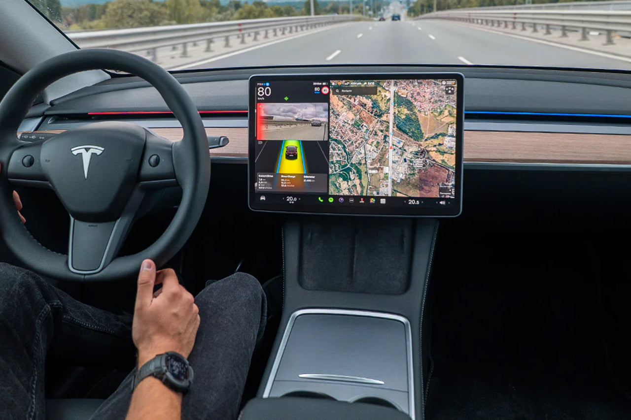 S3XY Strip LED RGB Light Strip for Tesla Model 3 / Y Dashboard - Bluetooth App Controlled Kit