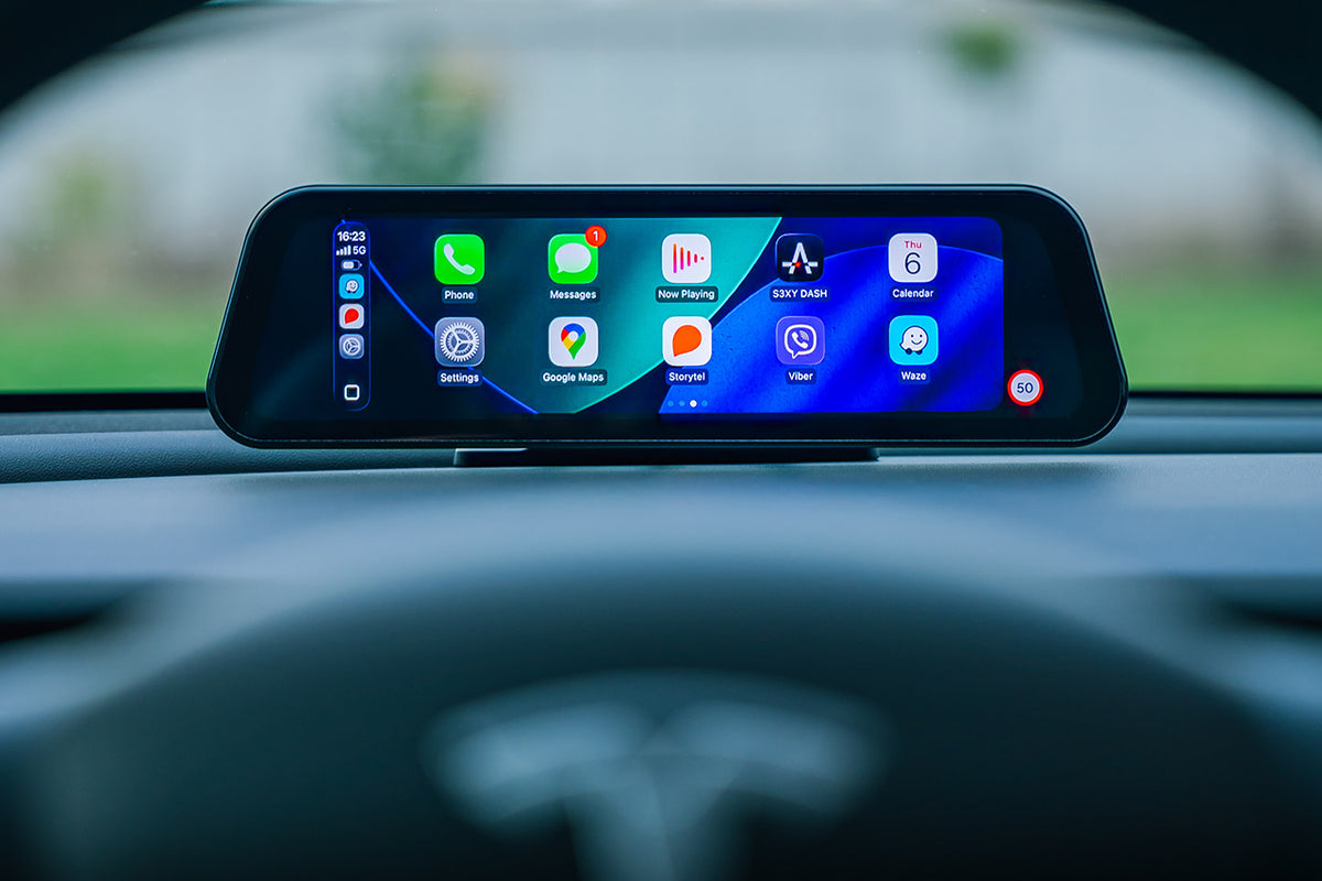 S3XY Dash for Tesla Model 3 / Y Dashboard - Carplay and Android Auto