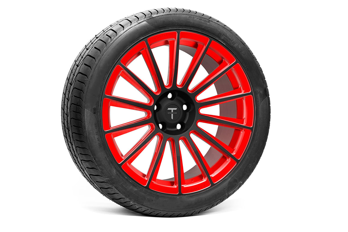 TS114 20&quot; Tesla Model S Long Range &amp; Plaid Wheel and Tire Package (Set of 4)