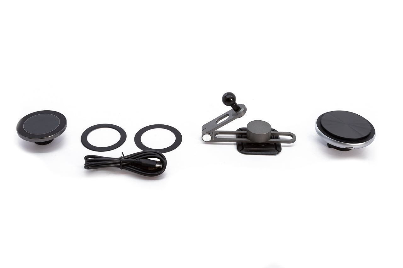 Tesla Adjustable MagSafe Apple iPhone Mount & Wireless Charger - Model S / 3 / X / Y