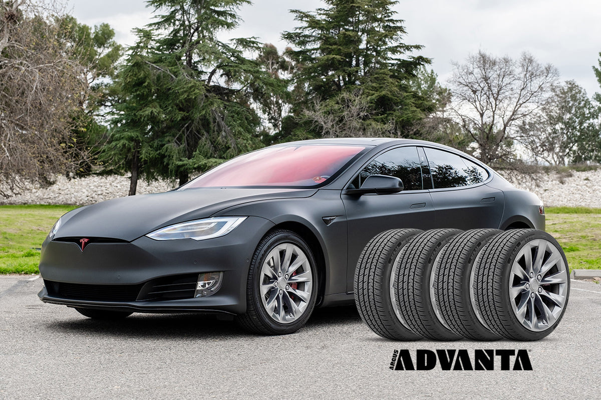Tesla Model S - Mounted, Balanced &amp; Installed Set of 4 New Tires (Advanta HPZ-02 All Season Performance)