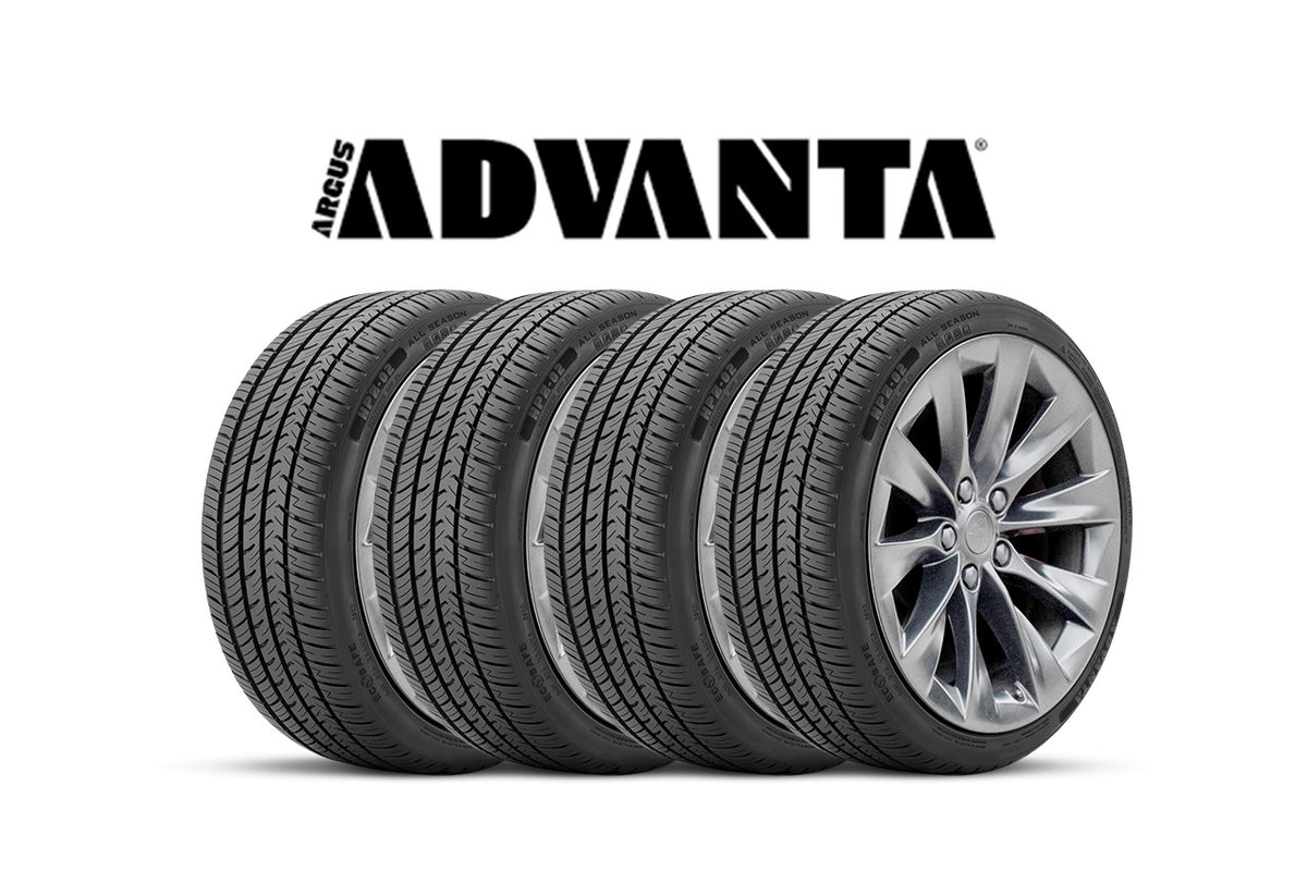 Tesla Model S - Mounted, Balanced &amp; Installed Set of 4 New Tires (Advanta HPZ-02 All Season Performance)