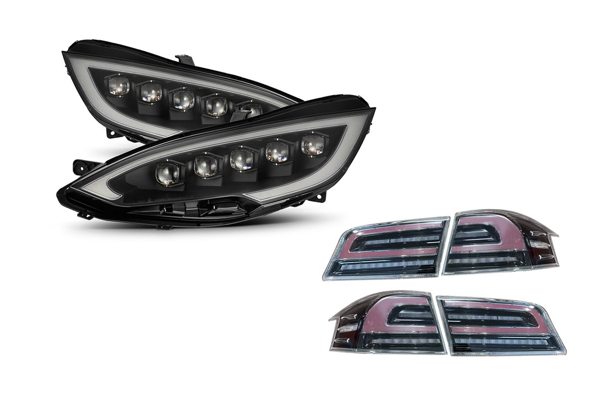 AlphaRex NOVA-Series 5x LED Projector Headlights for Tesla Model S (2012-2020)