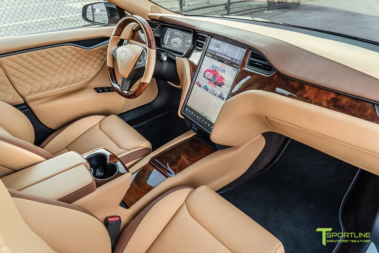 Custom Tesla Model S Interior (2016 - 2020) - T Sportline - Tesla Model ...