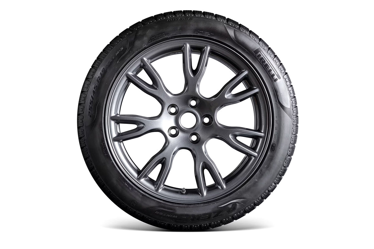 Tesla Model S 19&quot; Tempest Plaid &amp; Long Range Factory Wheel and Pirelli Winter Tire Package (Set of 4)