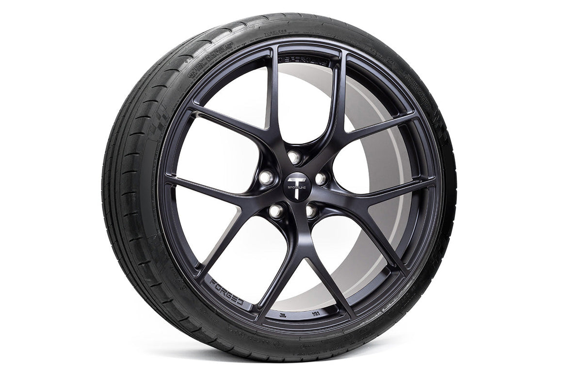 TXL115 21&quot; Tesla Model Y Fully Forged Lightweight Tesla Wheel and Tire Package (Set of 4)