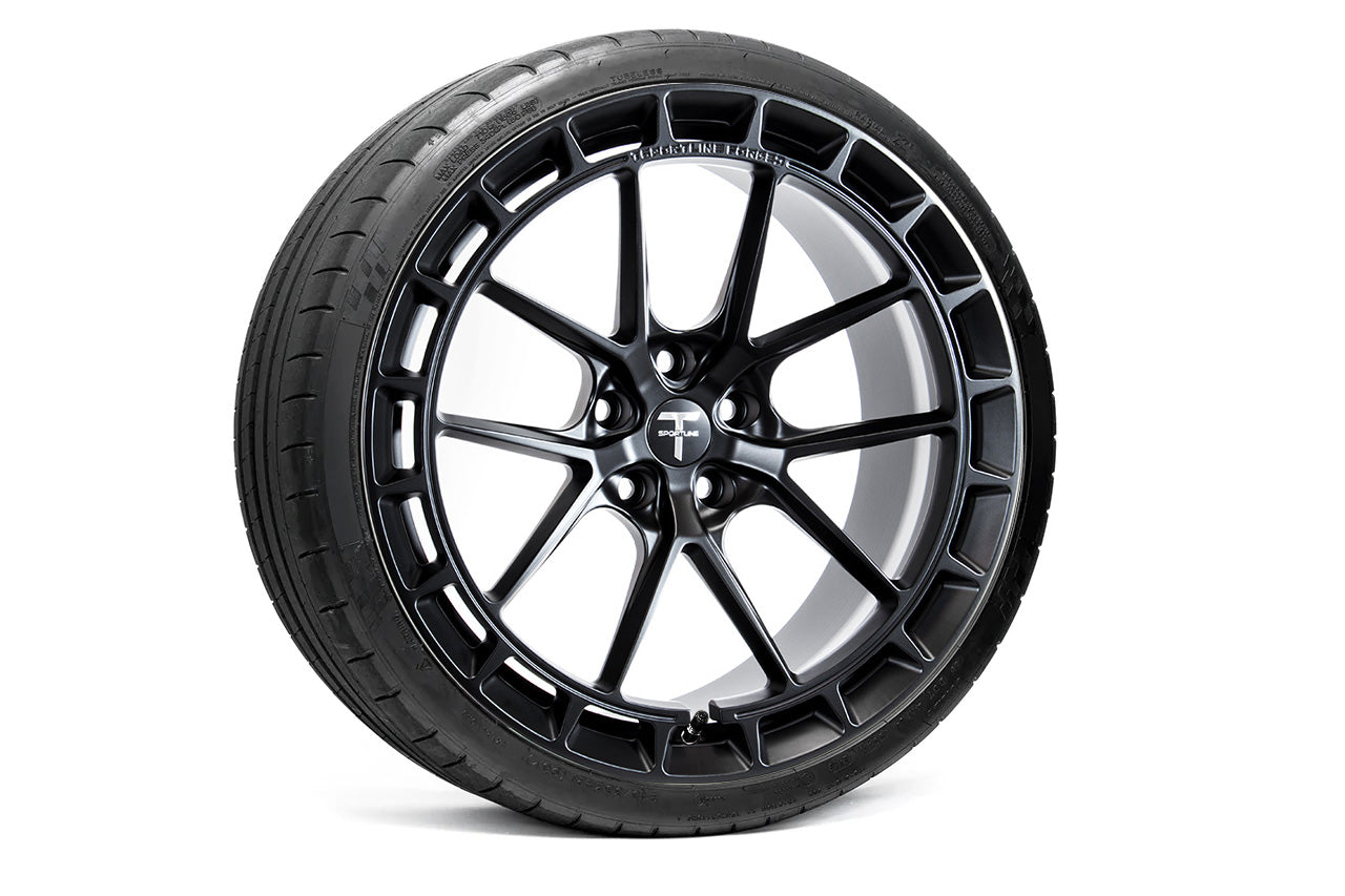 TS115A 21" Tesla Model S Long Range & Plaid Wheel and Tire Package (Set of 4) Overstock Blowout Special!