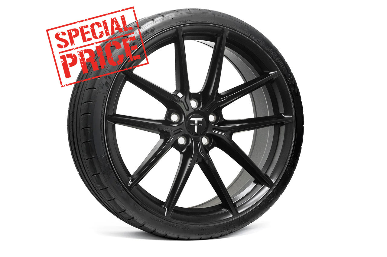Tesla Model S Long Range & Plaid TSF 21" Wheel and Tire Package (Set of 4) Open Box Special!