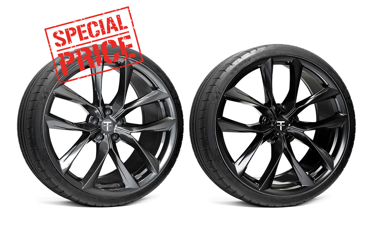 Tesla Model S Long Range &amp; Plaid TSS 21&quot; Wheel and Tire Package (Set of 4) Open Box Special!