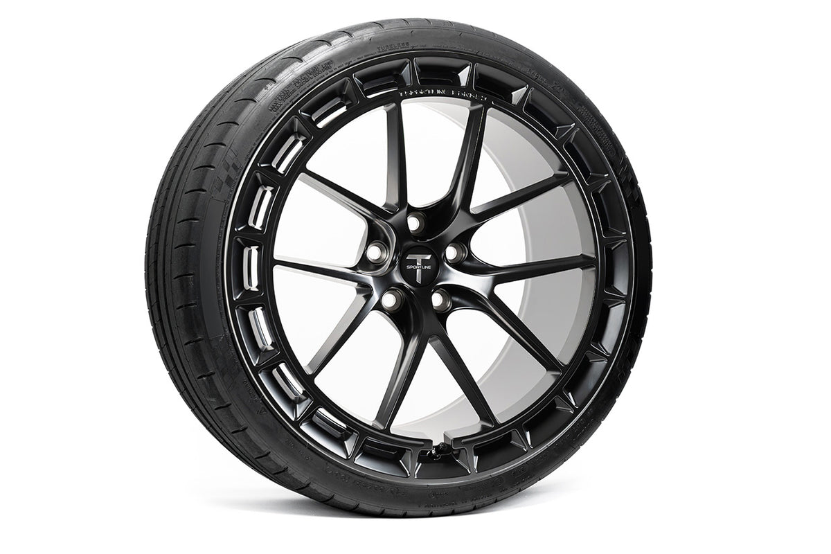 TSW115A Superwide Aero 21&quot; Tesla Model Y Wheel and Tire Package (Set of 4)