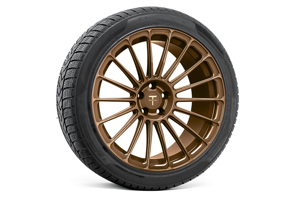 TS118 19&quot; Tesla Model S Long Range &amp; Plaid Wheel and Tire Package (Set of 4)