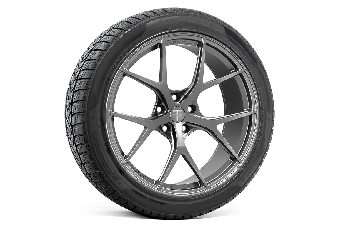 TXL115 19&quot; Tesla Model Y Fully Forged Lightweight Tesla Wheel and Tire Package (Set of 4)