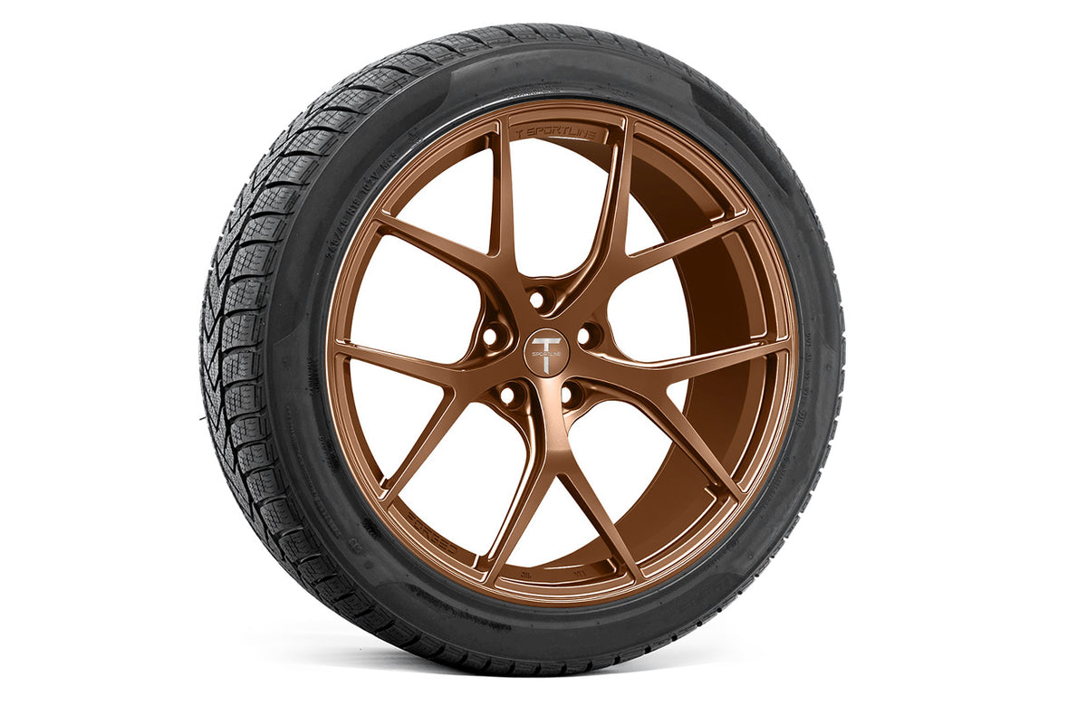 TXL115 19&quot; Tesla Model Y Fully Forged Lightweight Tesla Wheel and Tire Package (Set of 4)