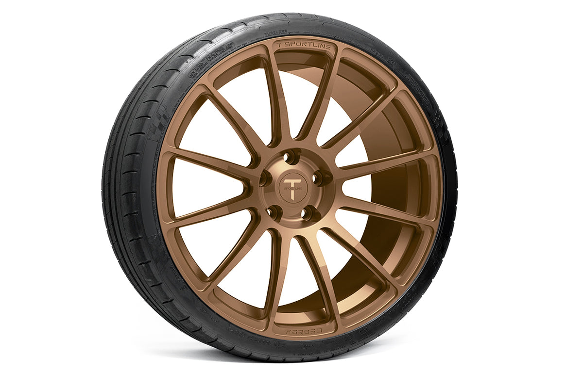 TS112 21&quot; Tesla Model S Long Range &amp; Plaid Wheel and Tire Package (Set of 4)