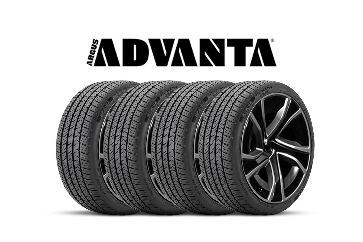 Tesla Model X - Mounted, Balanced &amp; Installed Set of 4 New Tires (Advanta HPZ-02 All Season Performance)