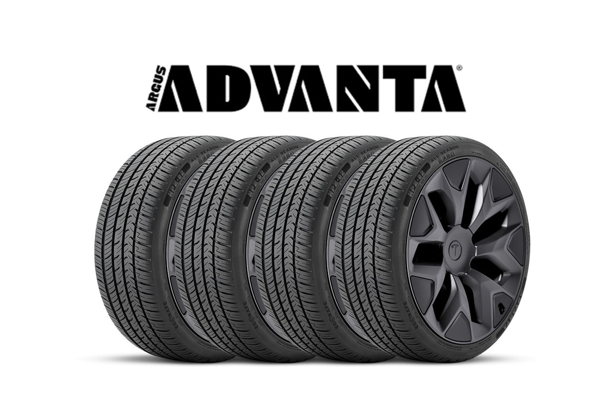 Tesla Model X - Mounted, Balanced &amp; Installed Set of 4 New Tires (Advanta HPZ-02 All Season Performance)