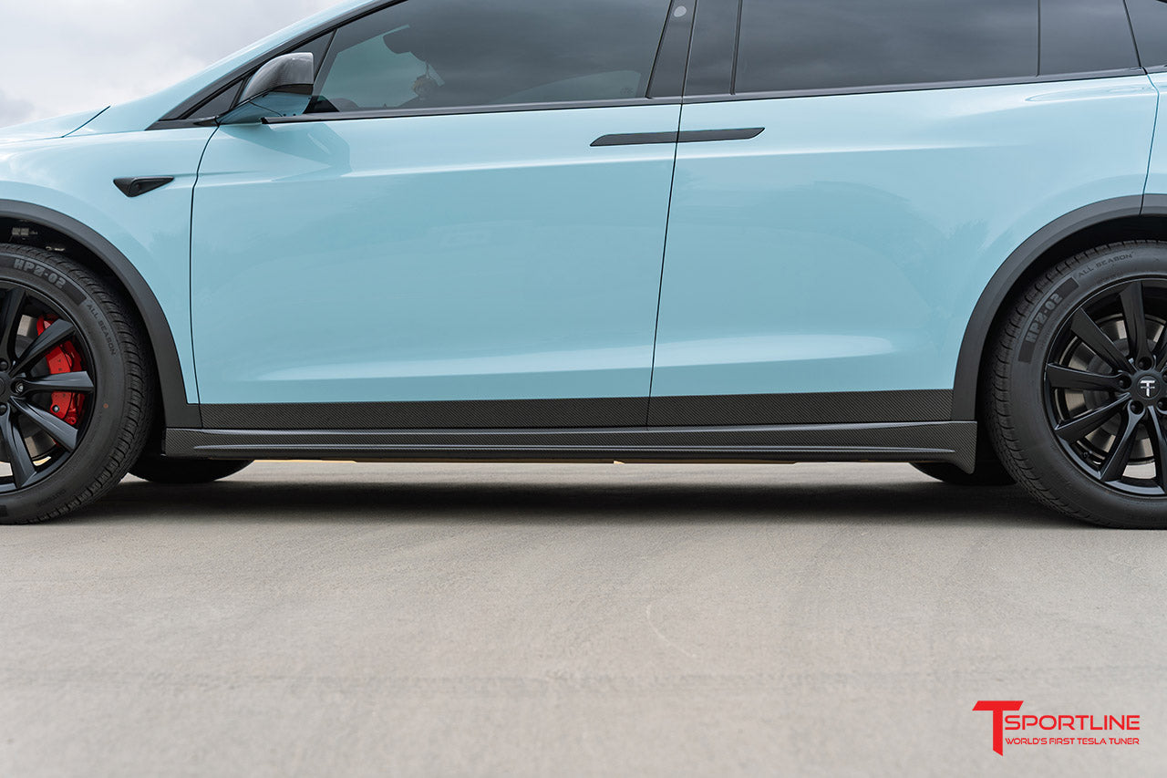Tesla Model X Carbon Fiber Door Trim Overlay