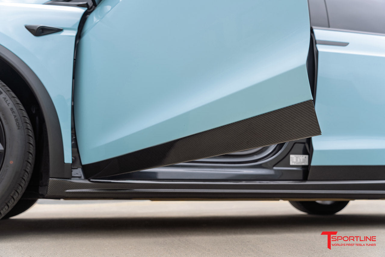 Tesla Model X Carbon Fiber Door Trim Overlay