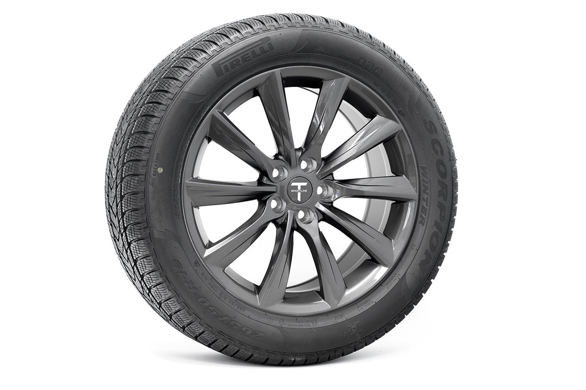 【送料込み】Tesla 19インチ ホイール タイヤ 4本セット TST 19