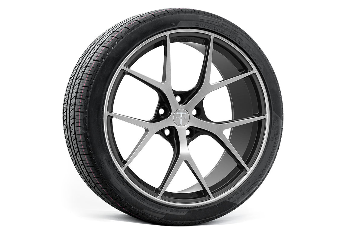 TXL115 21&quot; Tesla Model X Long Range &amp; Plaid Wheel and Tire Package (Set of 4)