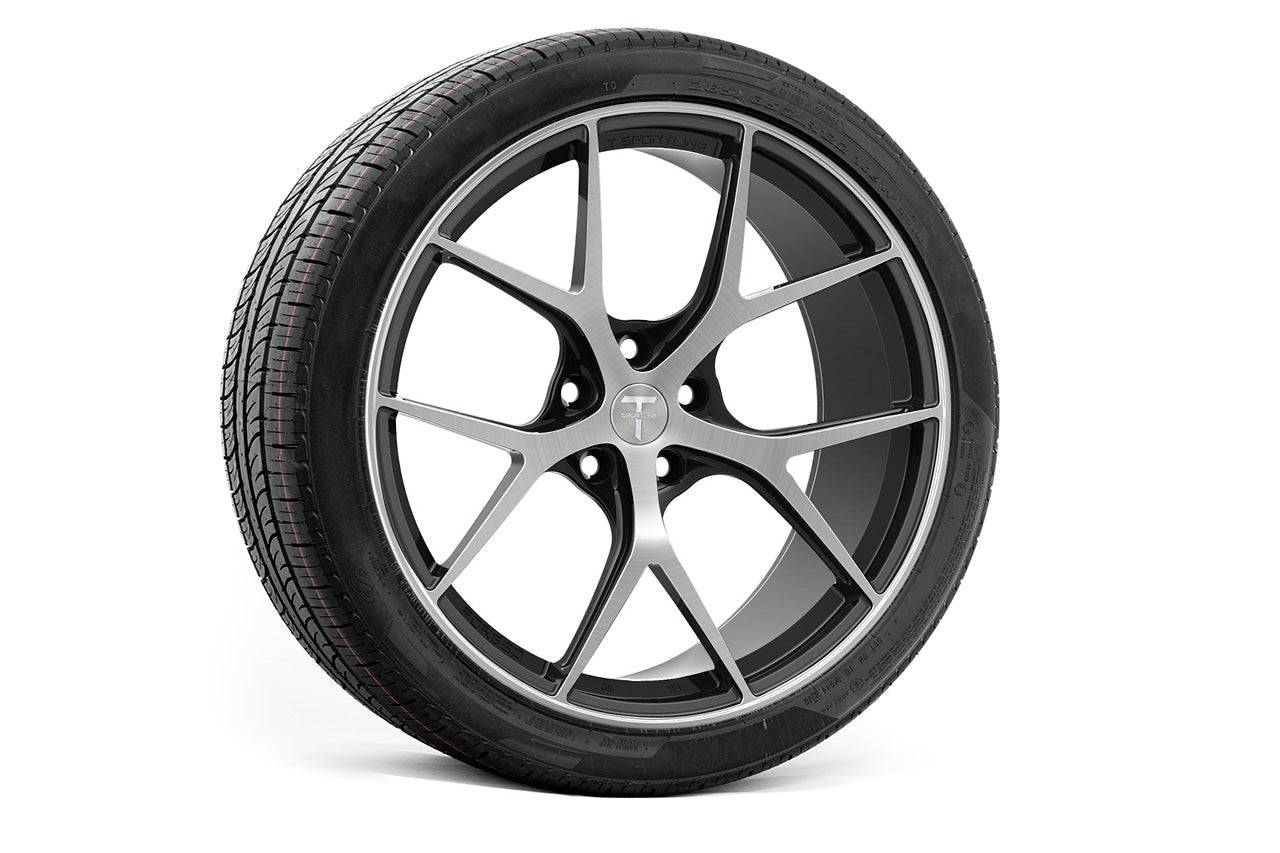 TXL115 21" Tesla Model X Long Range & Plaid Wheel and Tire Package (Set of 4)