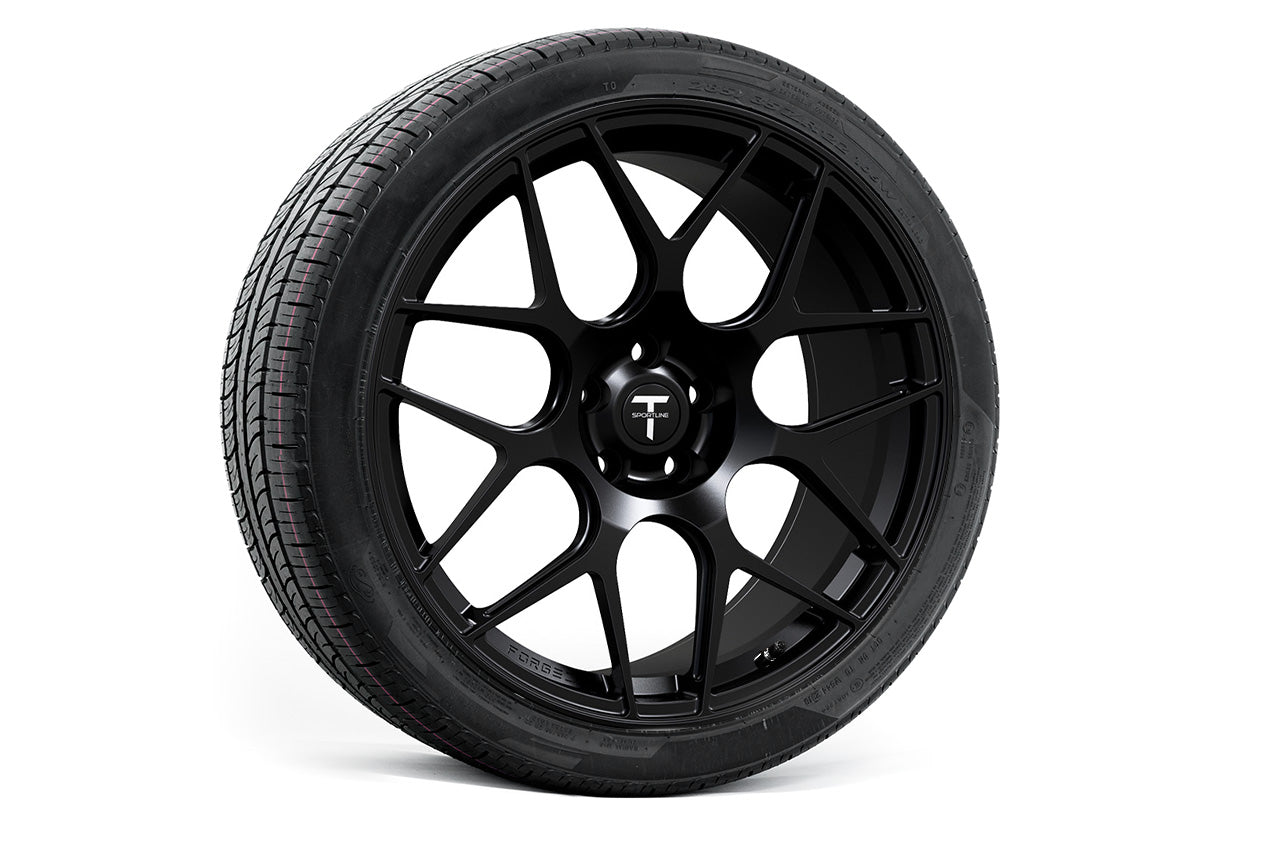 TXL117 21" Tesla Model X Long Range & Plaid Wheel and Tire Package (Set of 4)