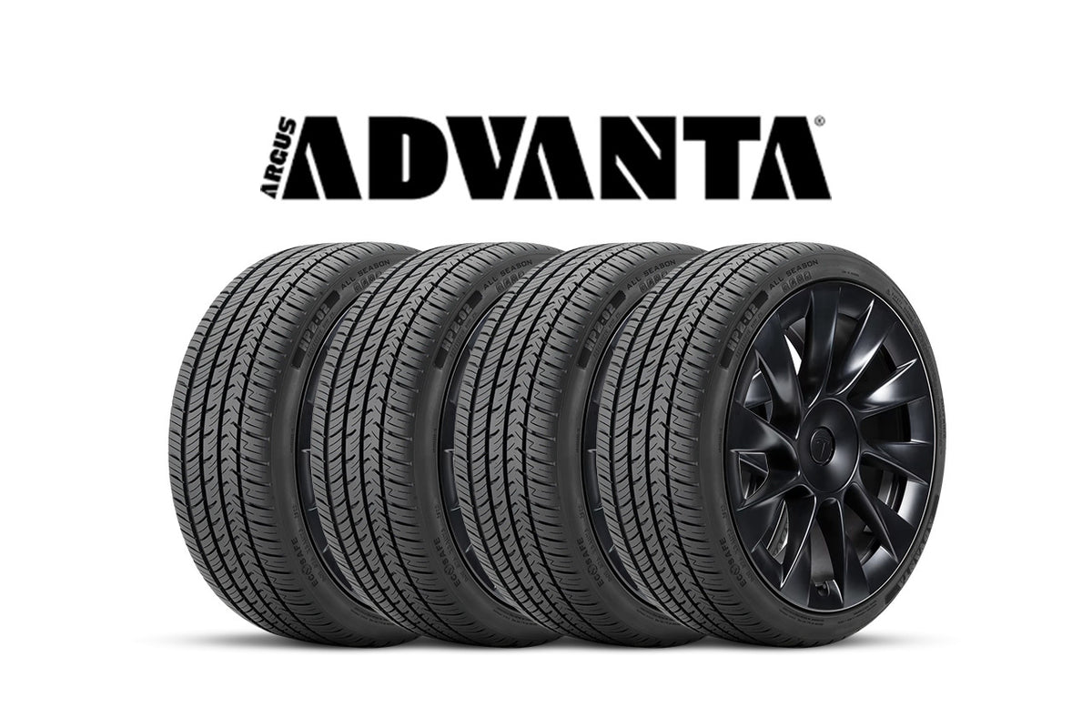Tesla Model Y - Mounted, Balanced &amp; Installed Set of 4 New Tires (Advanta HPZ-02 All Season Performance)