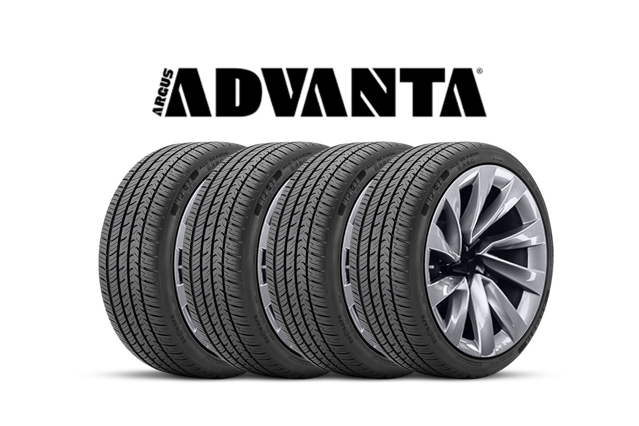 Tesla Model Y - Mounted, Balanced & Installed Set of 4 New Tires (Advanta HPZ-02 All Season Performance)