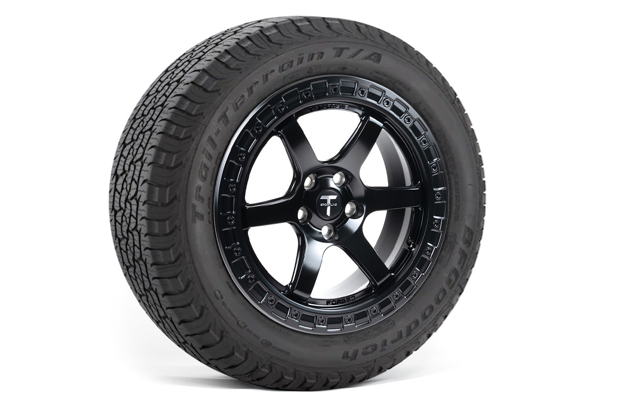 T6B Beadlock Off-Road 18" Tesla Model Y Overland Adventure Wheel And Tire Package (Set Of 4)