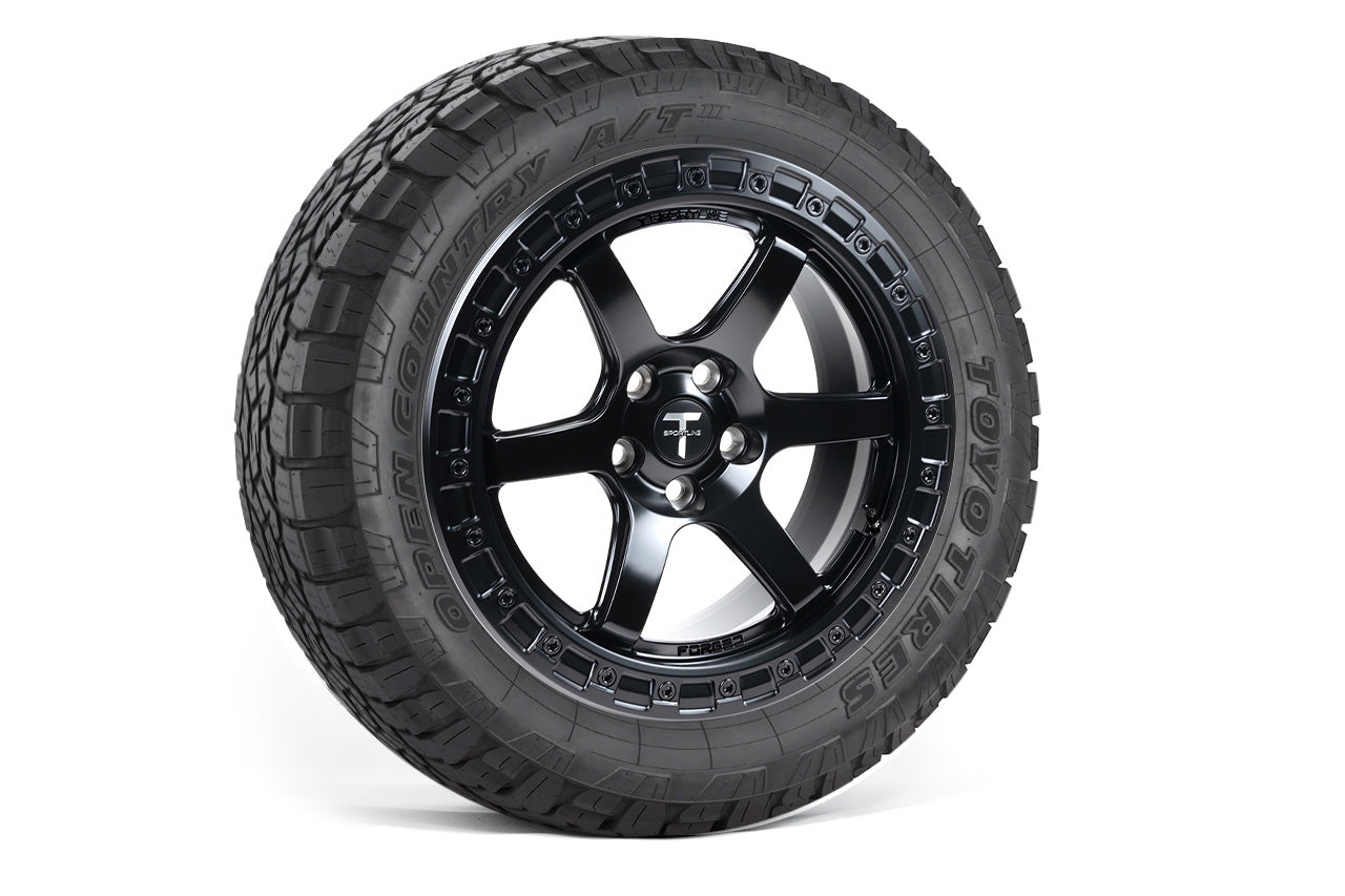 T6B Beadlock Off-Road 18" Tesla Model Y Overland Adventure Wheel And Tire Package (Set Of 4)