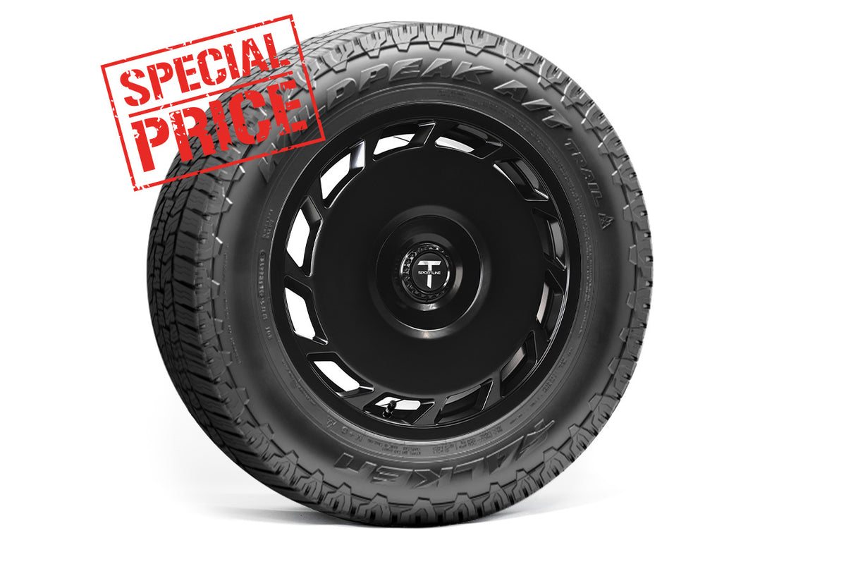 Tesla Model Y TSA Directional 18&quot;Overland Adventure Wheel And Falken WildPeak A/T Tire Package (Set Of 4) Open Box Special!