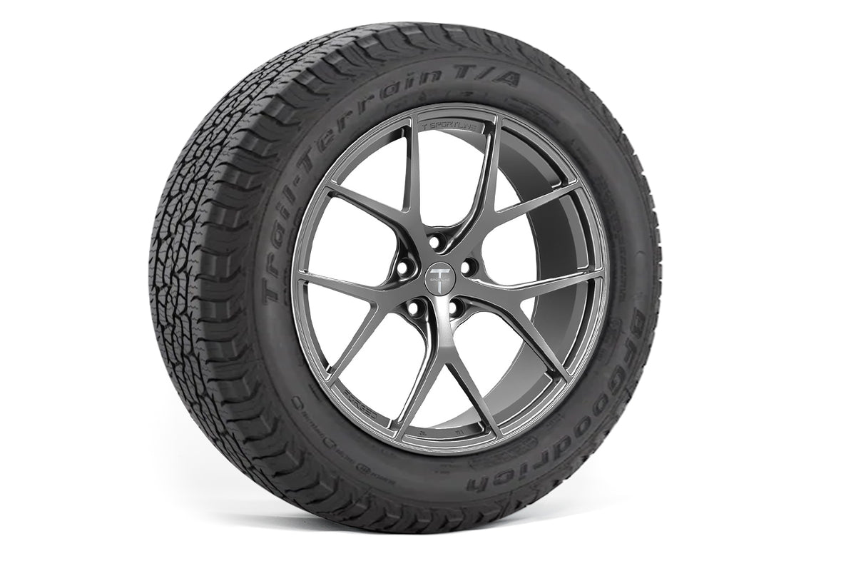 TXL115 18&quot; Tesla Model Y Fully Forged Lightweight Tesla Overland Wheel and Tire Package (Set of 4)