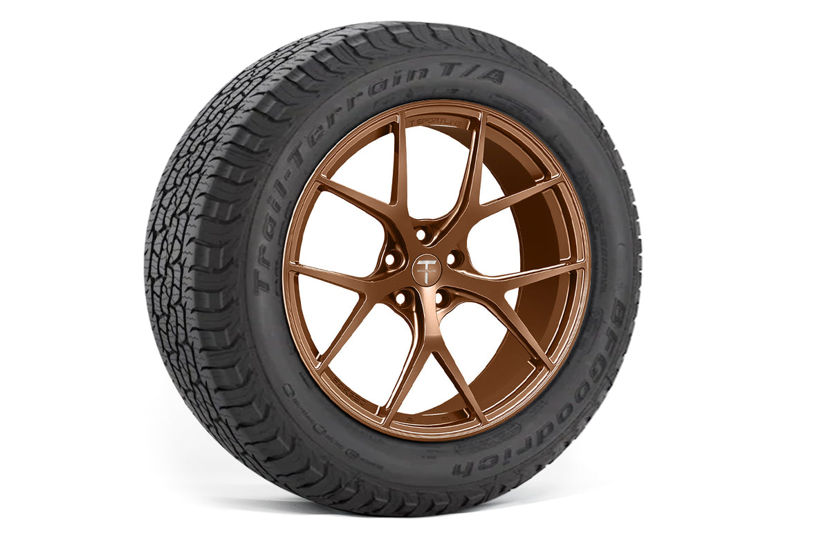 TXL115 18&quot; Tesla Model Y Fully Forged Lightweight Tesla Overland Wheel and Tire Package (Set of 4)