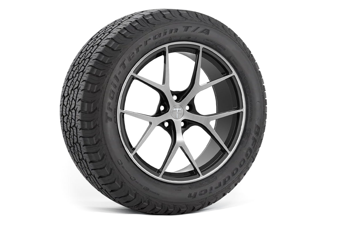 TXL115 18&quot; Tesla Model Y Fully Forged Lightweight Tesla Overland Wheel and Tire Package (Set of 4)