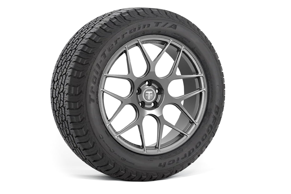 TXL117 18&quot; Tesla Model Y Fully Forged Lightweight Tesla Overland Wheel and Tire Package (Set of 4)